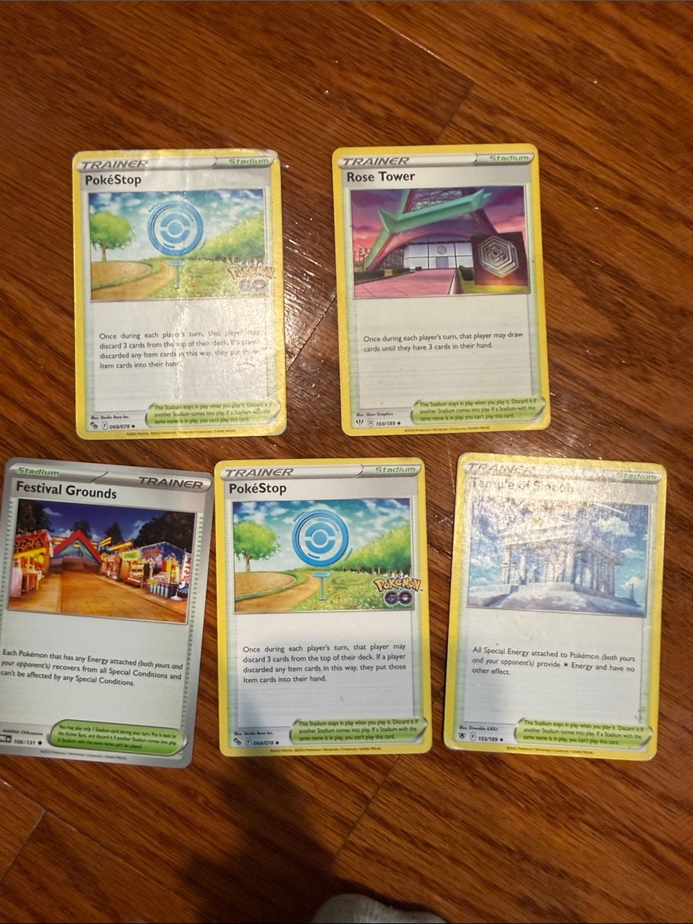Trainer Card Lot - Yellow Border Cards